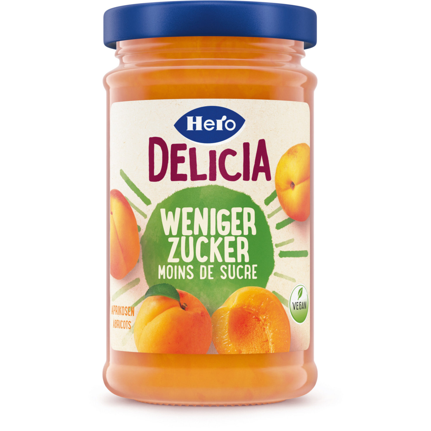 Hero Konfitüre Delicia Weniger Zucker Aprikose