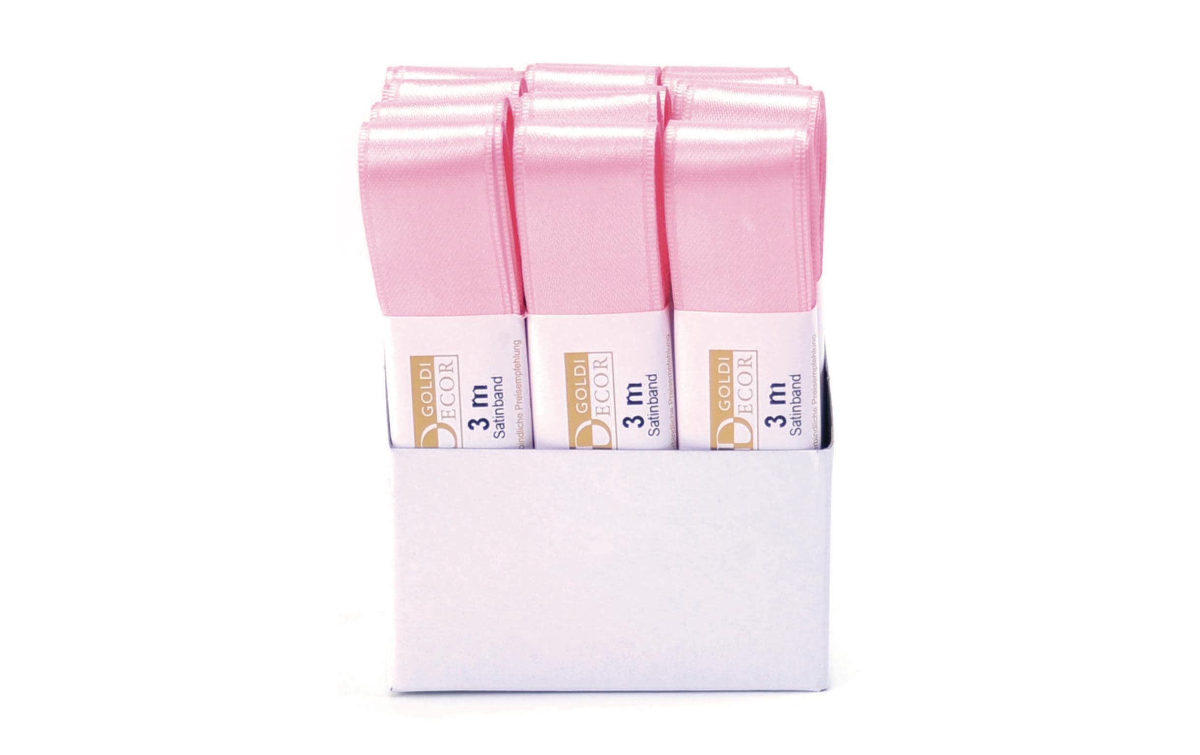 Satinband 25 mm x 3 m, Rosa, 1 StückSträngchen Geschenkband