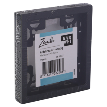 KARWEI Zenith afdekraam 1-voudig mat zwart