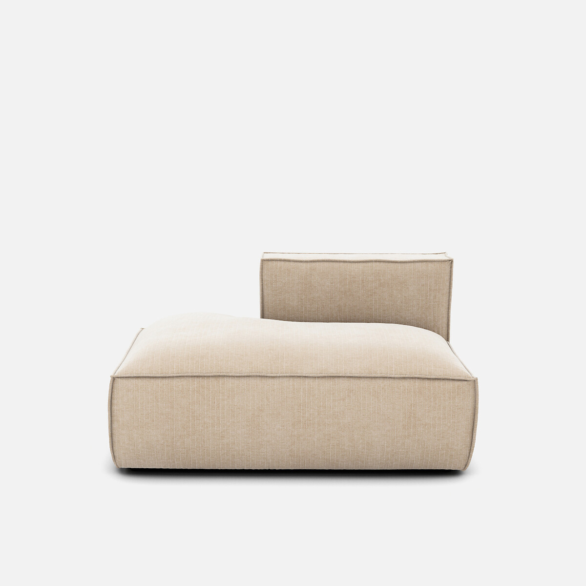 LA REDOUTE INTERIEURS<br>Sofá lounge, esquerda, veludo vintage, Seven