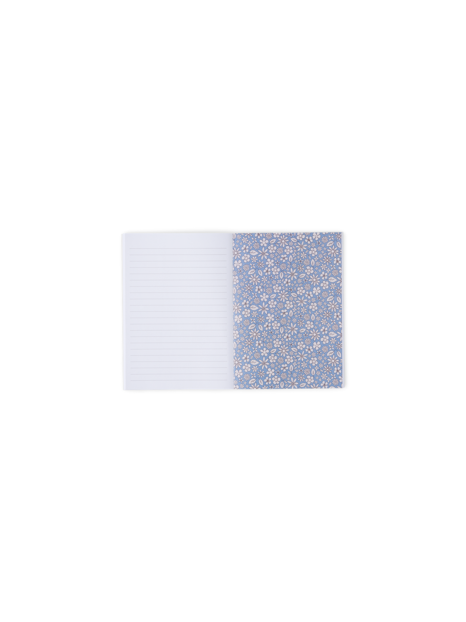 Notesbog med linjeret papir 12,7 x 17,8 | Papir. 12,7 x 17,8 cm. Softcover. 64 sider. | Misty Blue, Gold