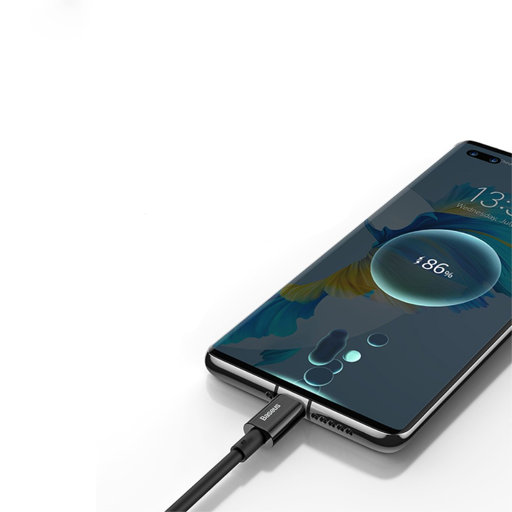 (1m) 66W USB A auf USB C Ladekabel Datenkabel Fast Charge - Schwarz