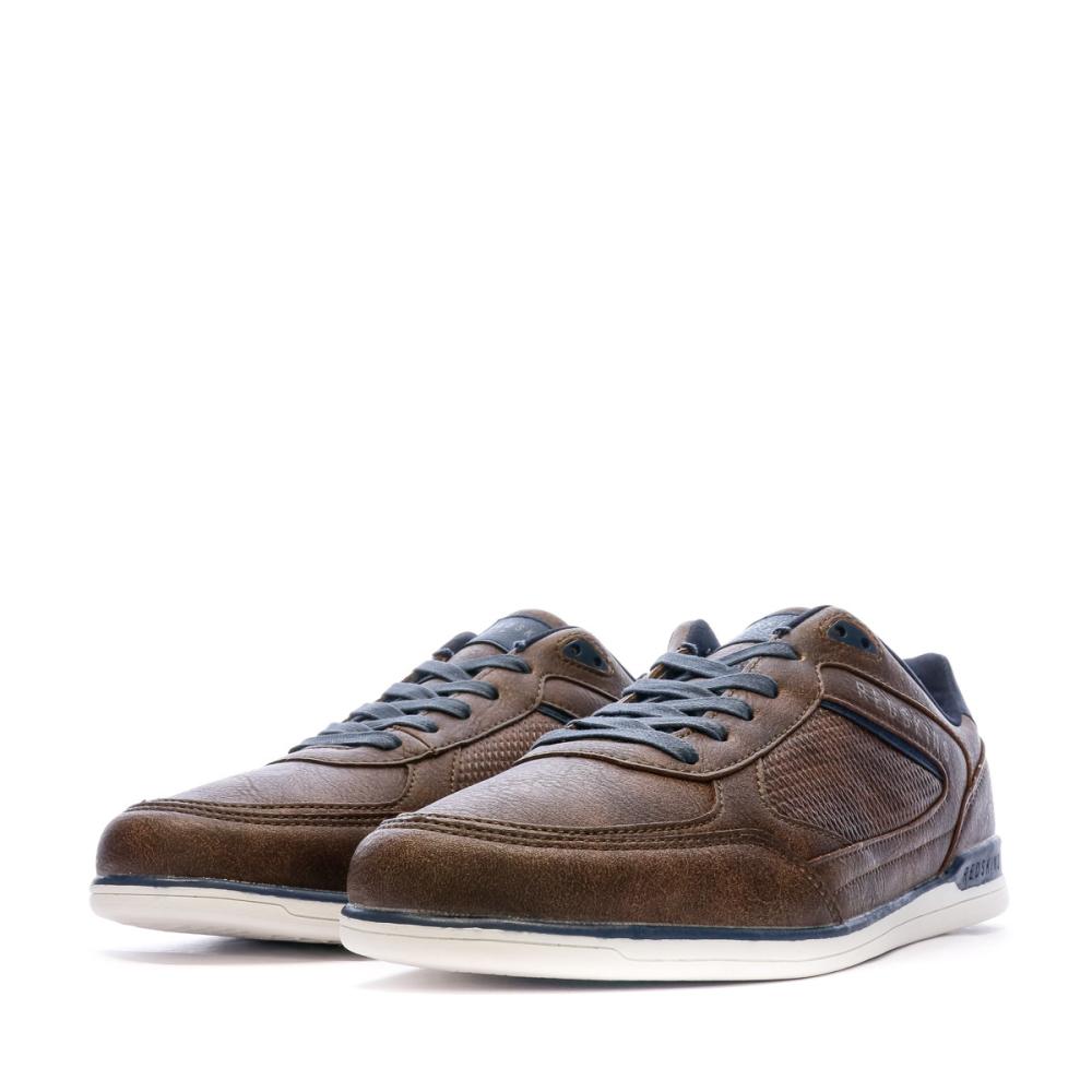 Redskins Baskets en Cuir Marron Homme Redskins Aurore