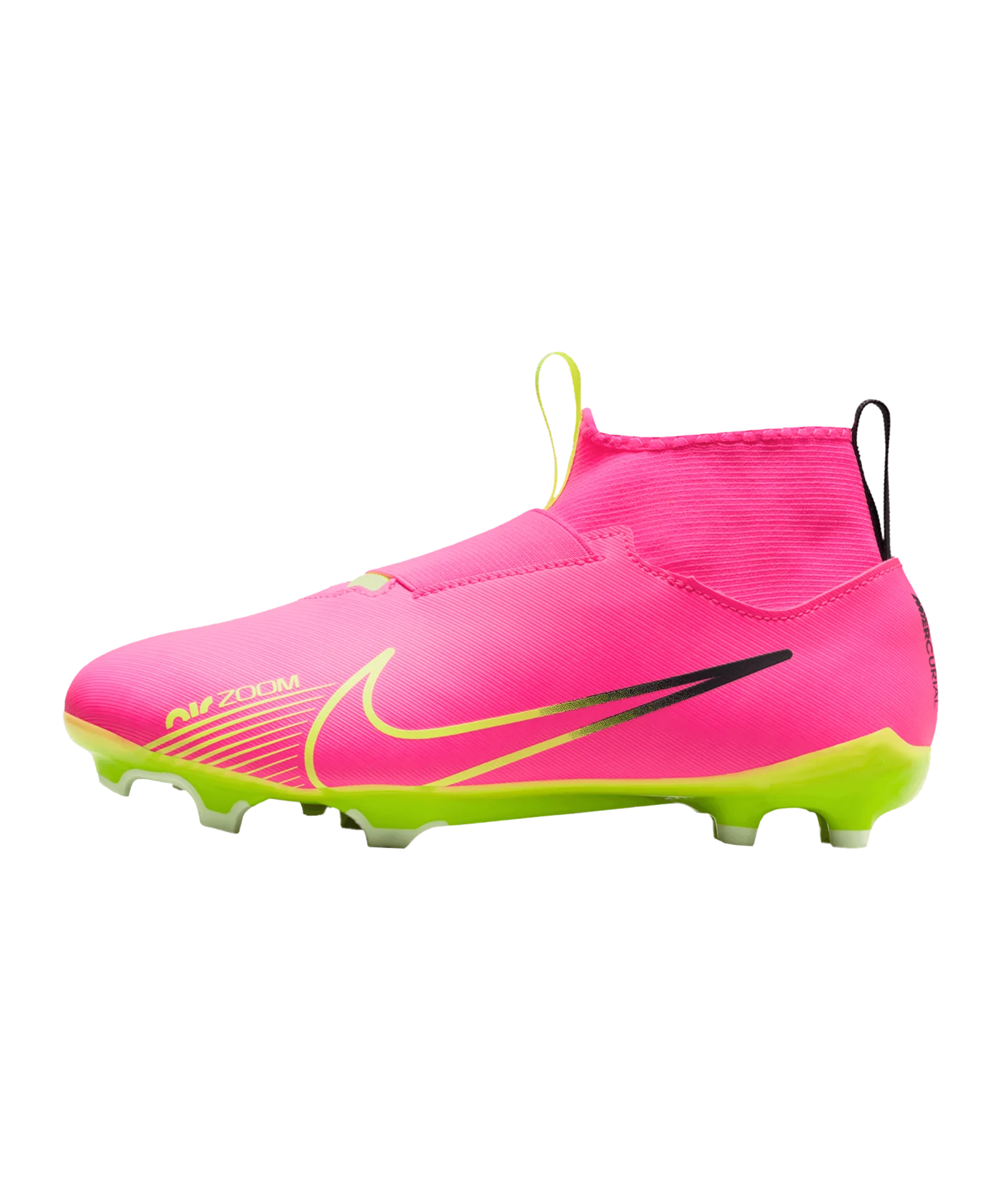 Nike Jr Air Zoom Mercurial Superfly IX Academy FG/MG Luminous Kids Pink Gelb F605