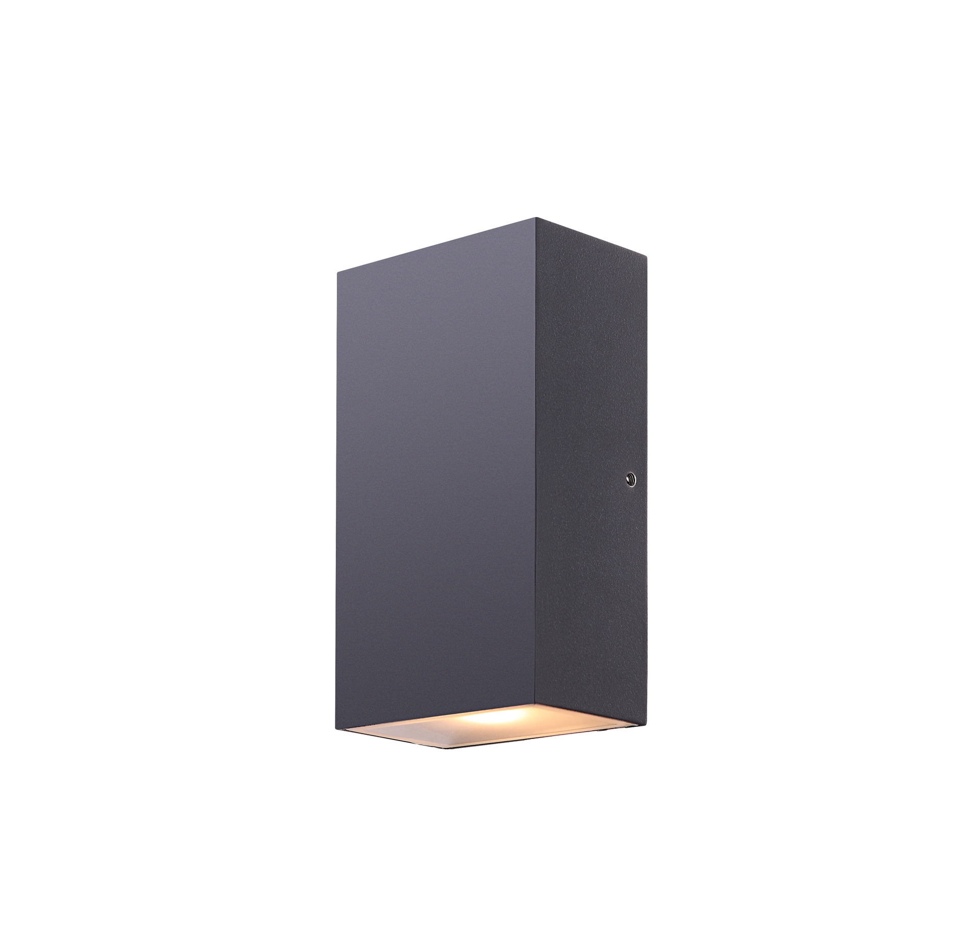 GLOBO LED Außenwandleuchte Evalia Grau 9x5,5cm H16cm