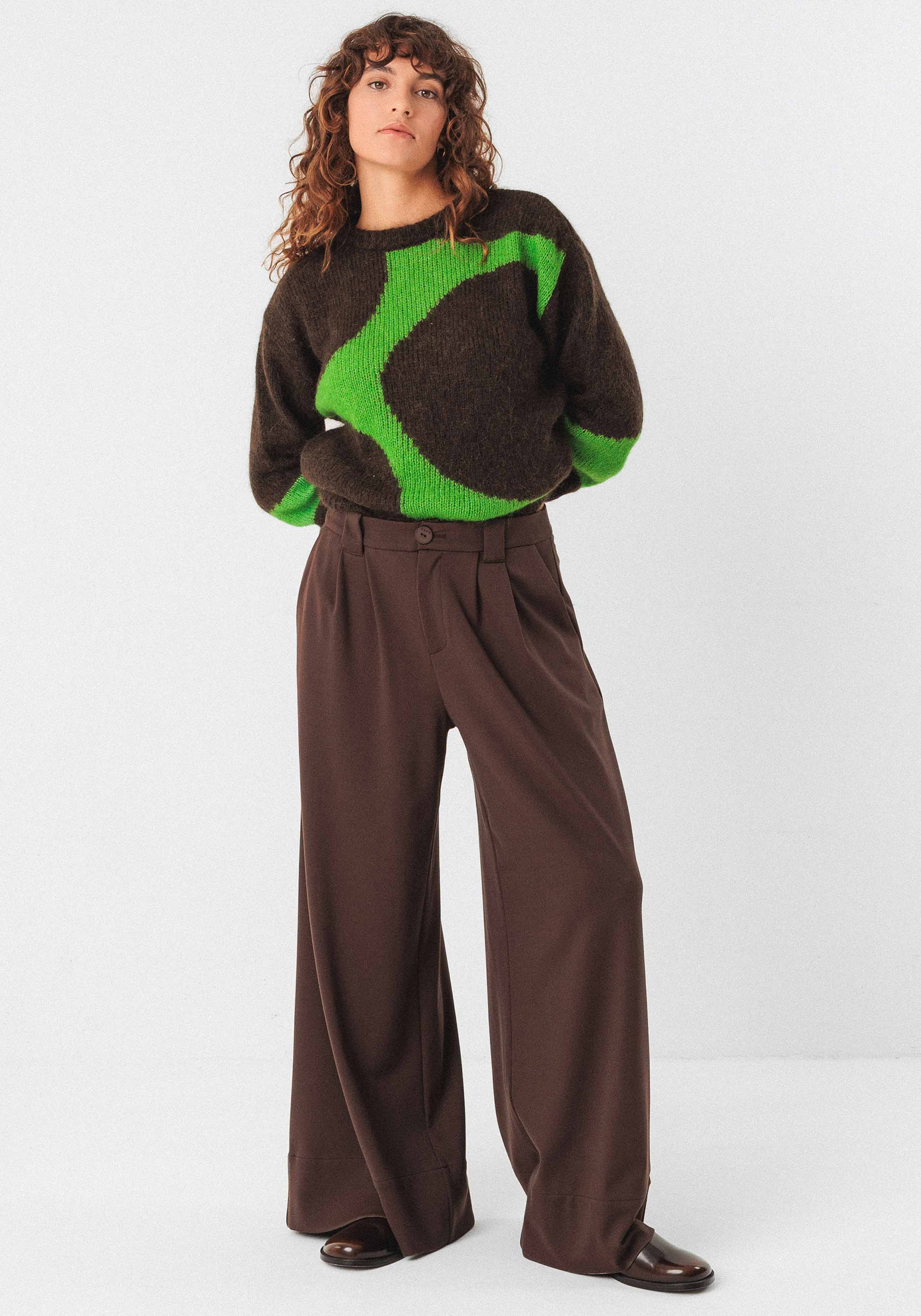 SKFK Palazzo-Hose Nia Dark Brown