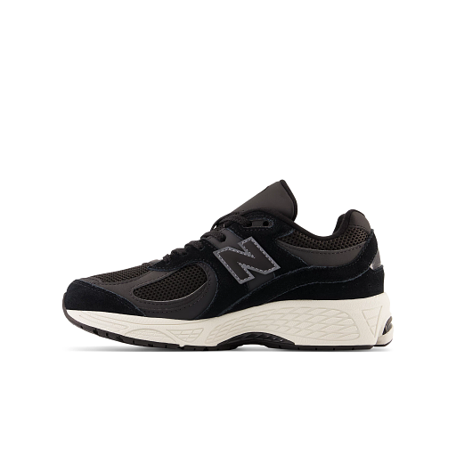 New Balance Kids' 2002 Sneakers, Black/Phantom, 37.5