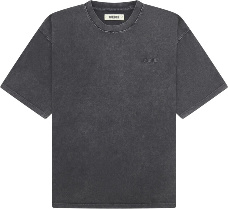 Woodbird WBBeam Washed Home Tee Black