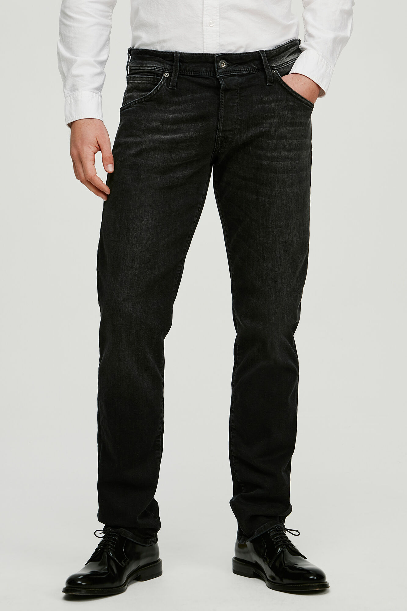 Calça jeans slim fit - Preta