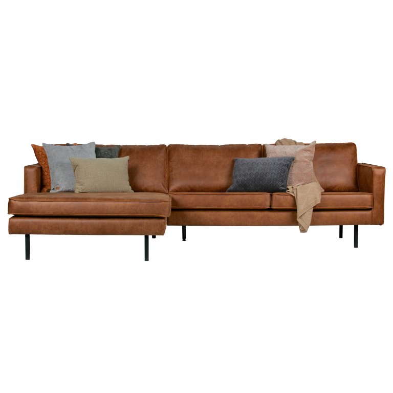 WOOOD Rodeo 3-zits bank met chaise longue links army