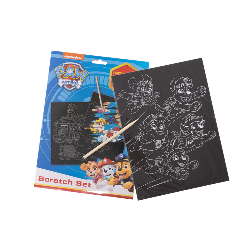 Paw Patrol<br>Skrabesæt m. blyant Paw Patrol