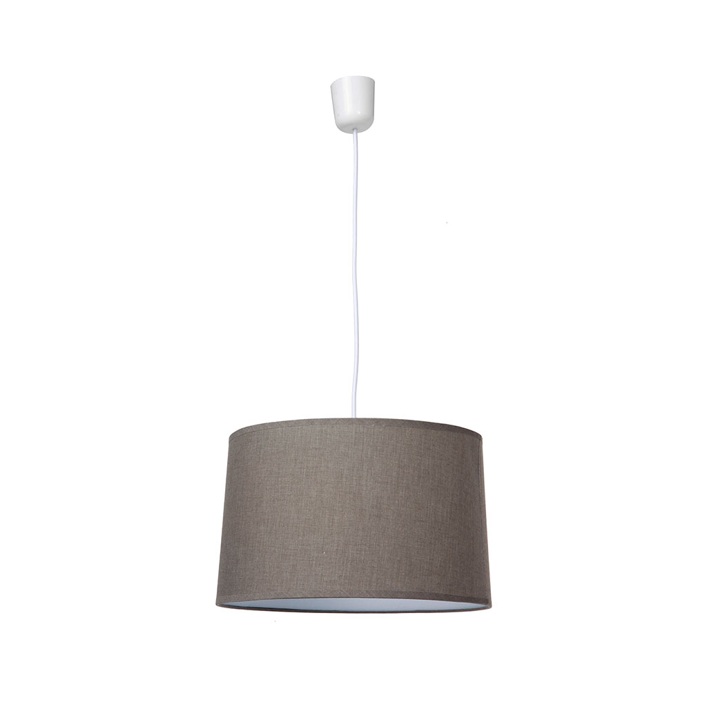 Suspension cylindre gris 35cm