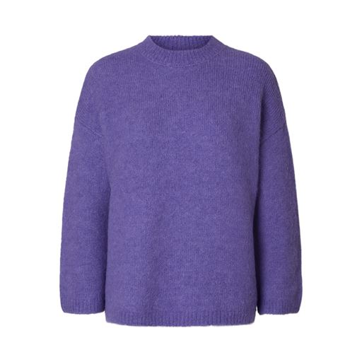 Selected Femme Gabella Striktrøje, Paisley Purple, L