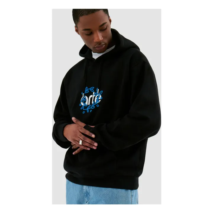 Arte Antwerp Hoodie Arte Logo Leaves | Noir