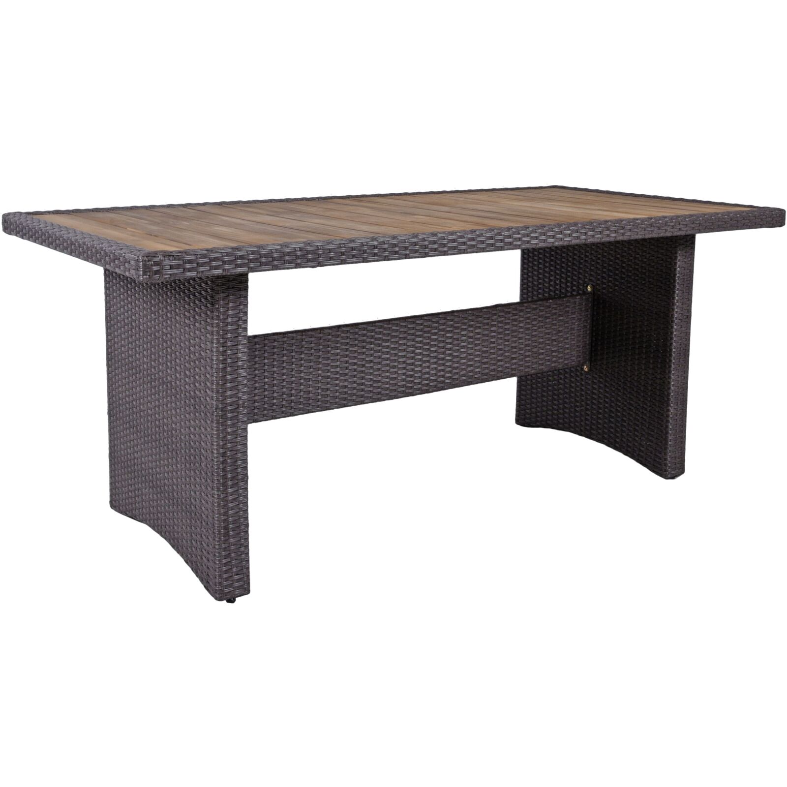 Tisch BRAGA - weidengrau - Akazienholz - 180 cm