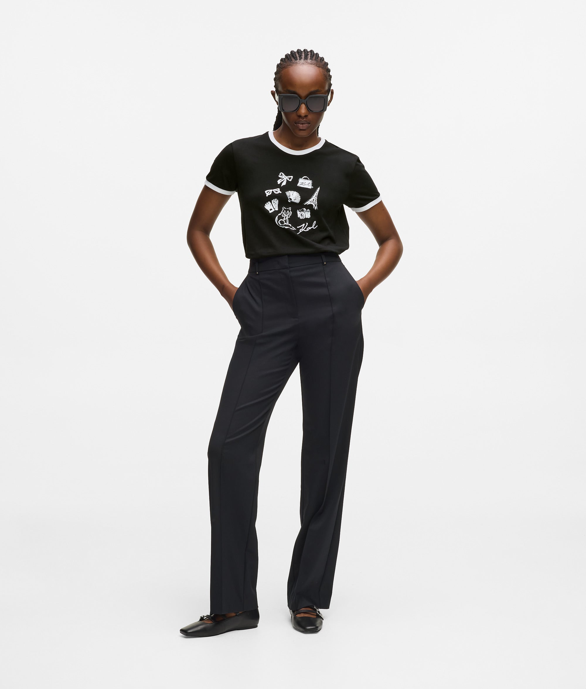 Karl T-shirt met bedels