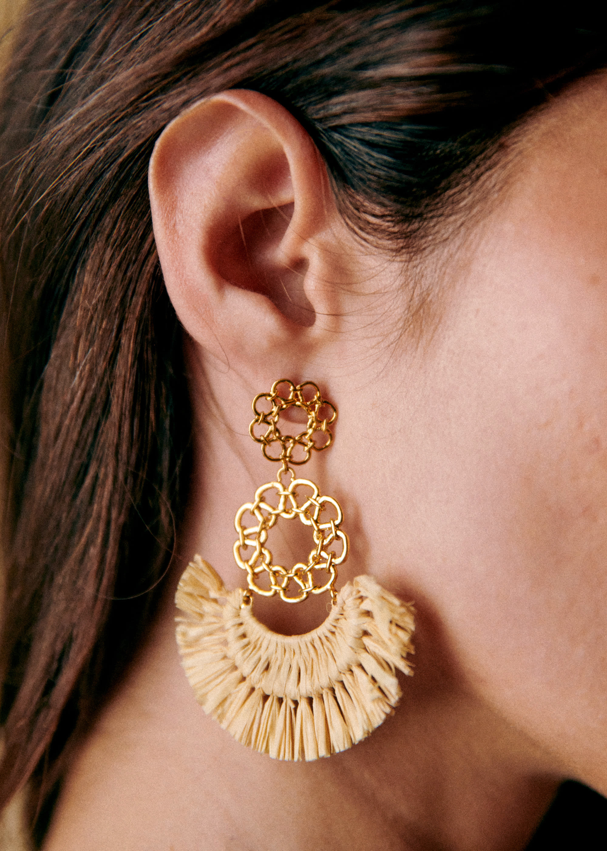 Boucles d'oreilles Raphaël - Naturel - LES COMPOSANTES/DÉCOUVRIR 5906655