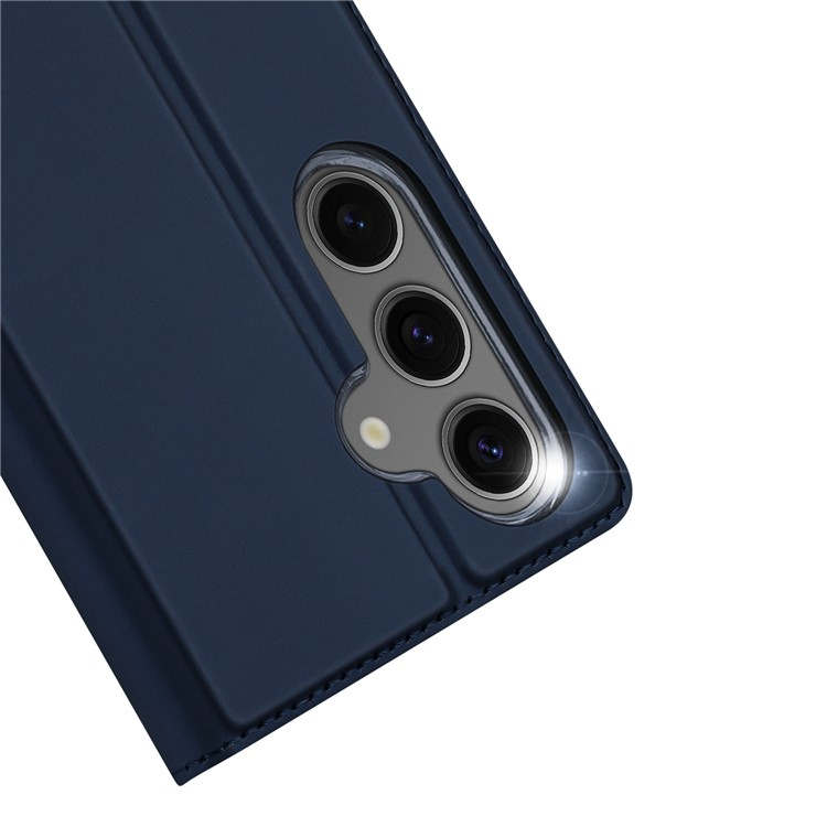 Samsung Galaxy S24 FE Plus Flip Wallet Cover Leder Tasche - Dunkelblau