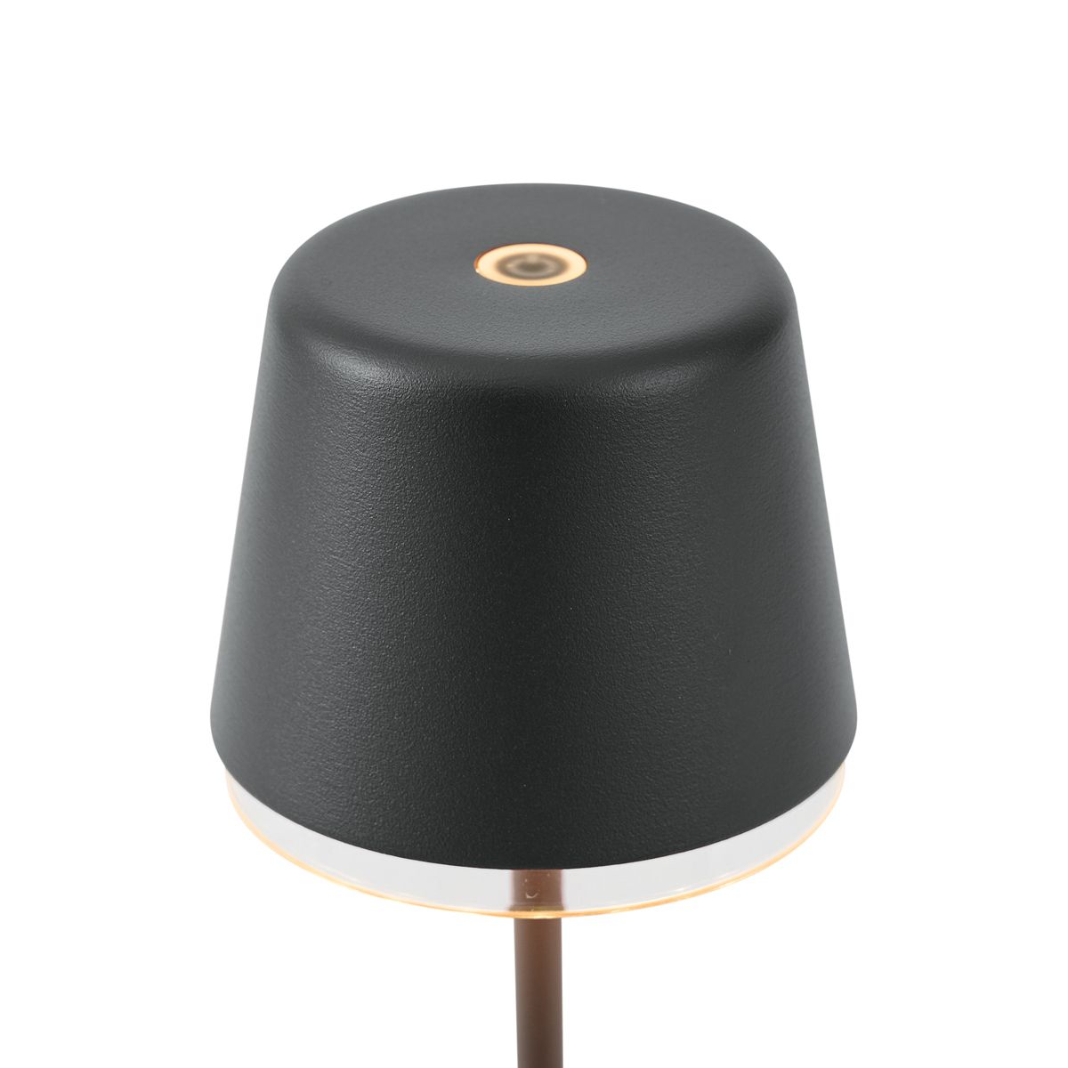Tafellamp zwart incl. LED IP65 oplaadbaar met laadstation - Treble