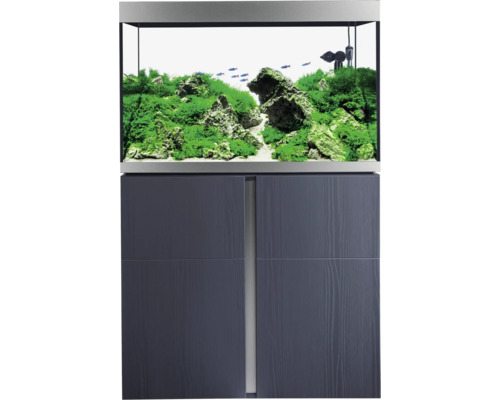 Aquariumcombinatie Fluval Siena 272 met LED-verlichting, verwarming, buitenfilter en kast, 272 l, grafiet, 90 x 55 x 128 cm