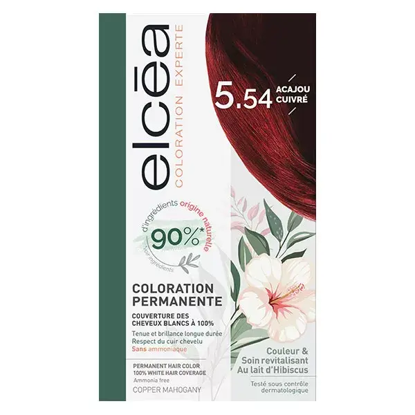 Coloração para cabelo Elcea 5.54 Cobre Mogno