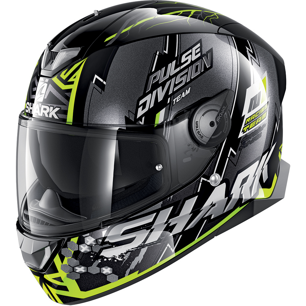 Shark - Casque Skwal 2.2 Noxxys Noir / Jaune / Gris / Blanc