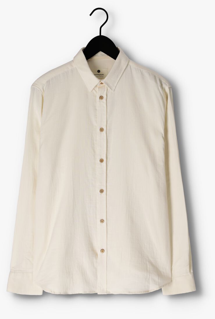 ANERKJENDT gebroken wit anerkjendt overshirt akleif l/s musselin shirt