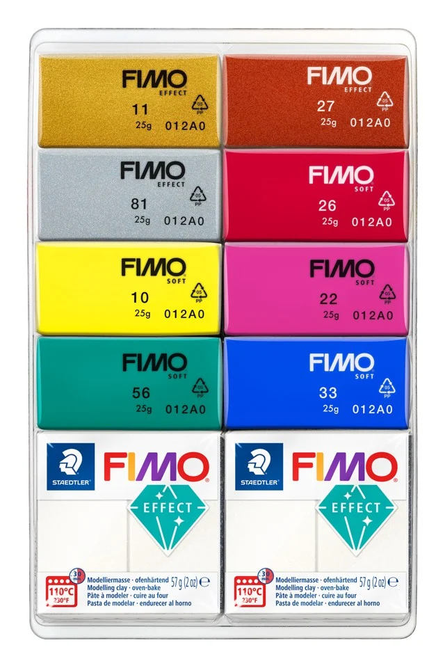 FIMO - Effect Sæt Mix Mica Perle