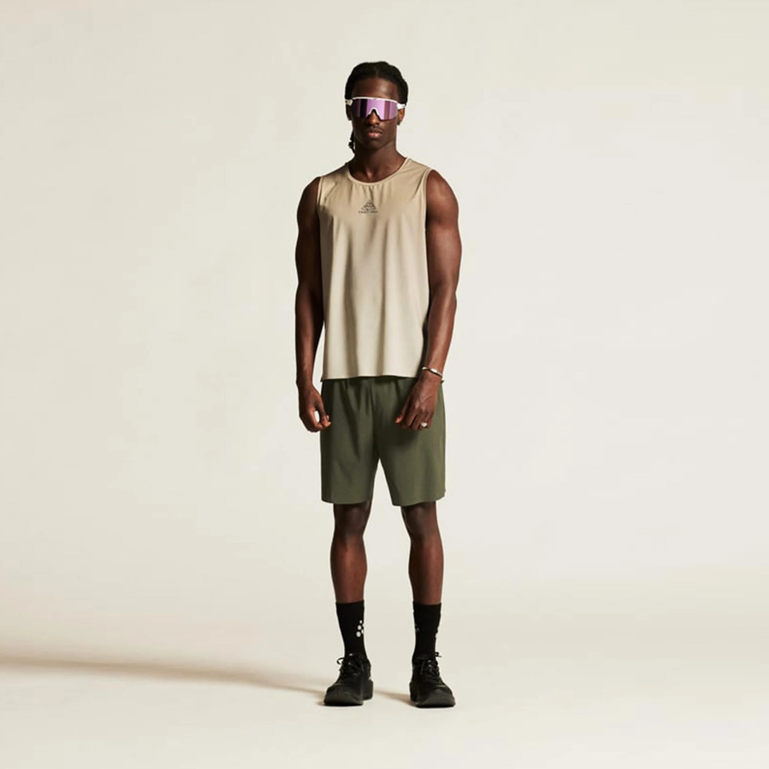 Craft Pro Trail Singlet 2 Débardeur Tank Top Hommes - Beige