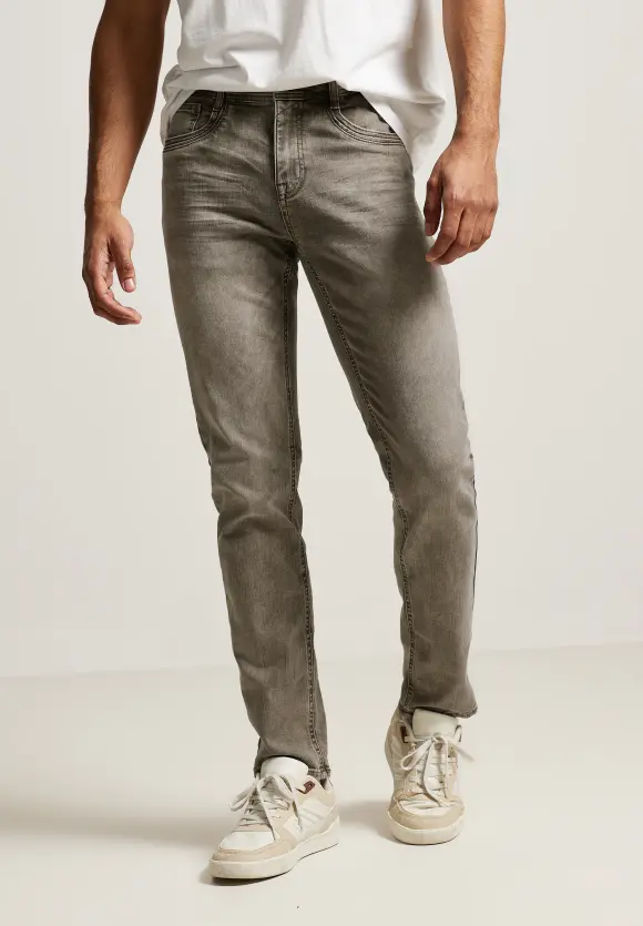 Farbige Regular Fit Jeans - beige random wash