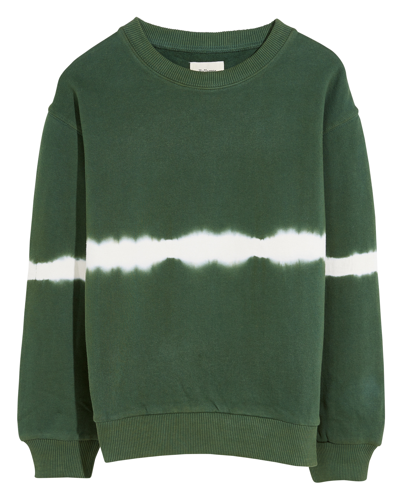 CHAMI - Sweat col rond en coton bio mélangé| Bleu