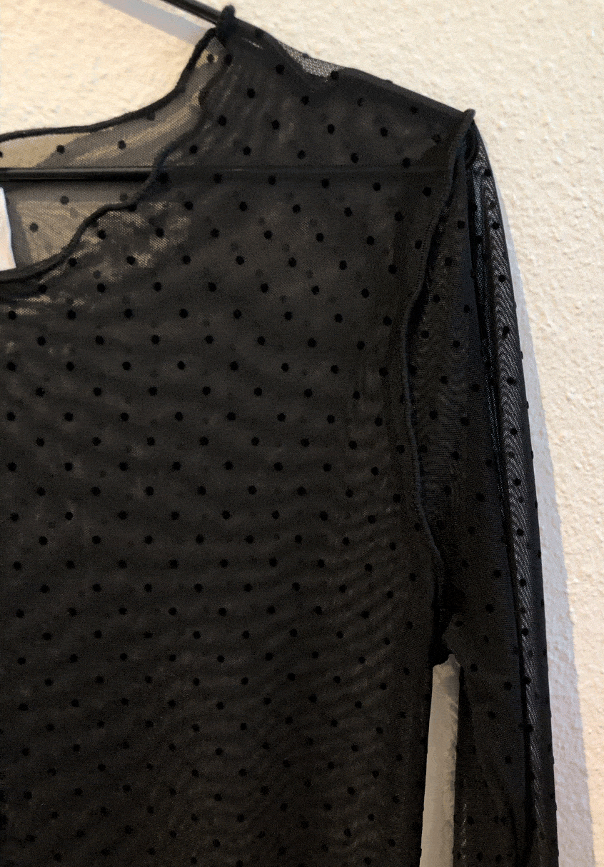 Liberte Mesh Top liberte mesh top black dot midt november