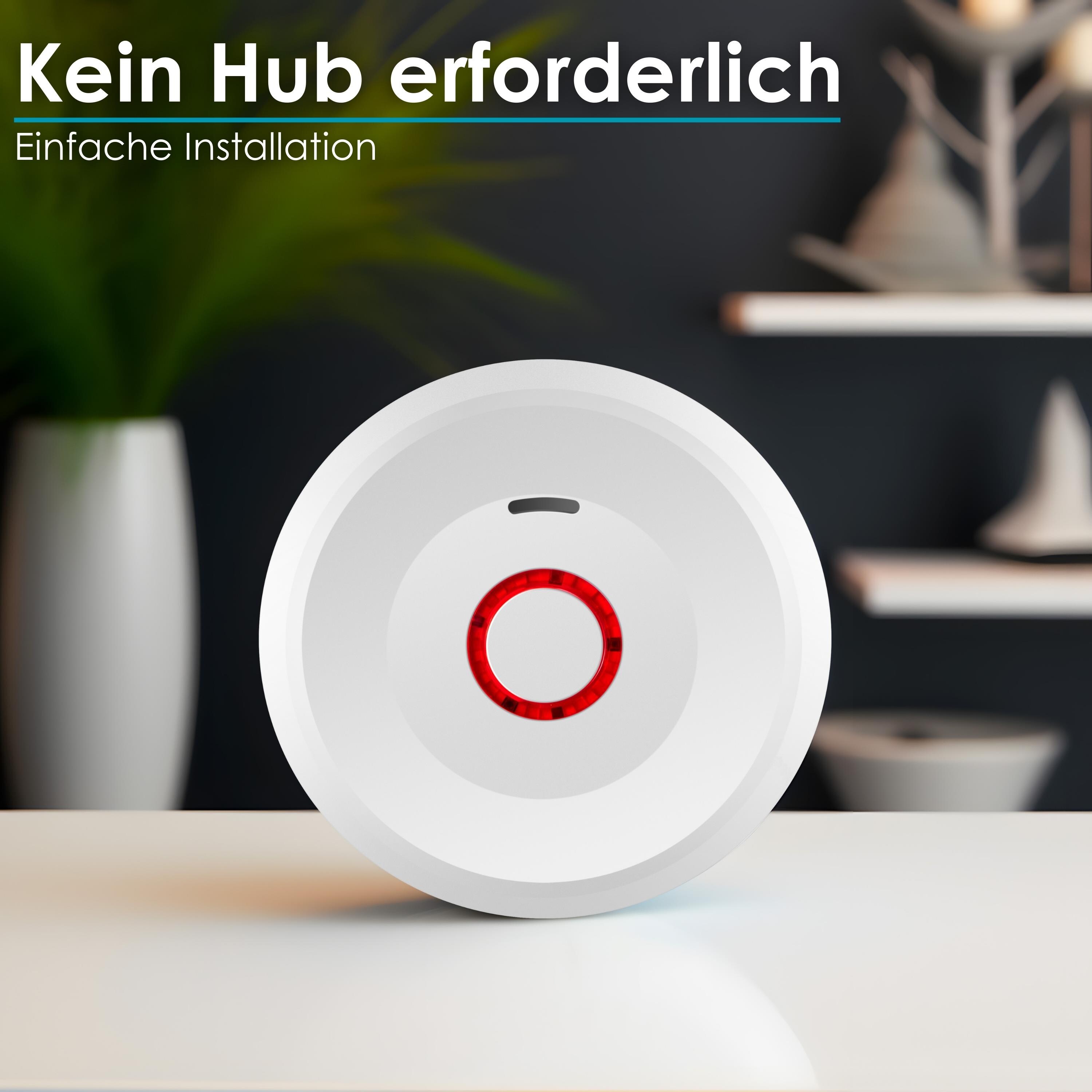 Echos Wifi Rauchmelder 10 Jahres Batterie m. Magnethalterung EN14604