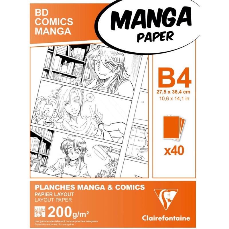 Manga Multi-techniques étui 40F B4 200g