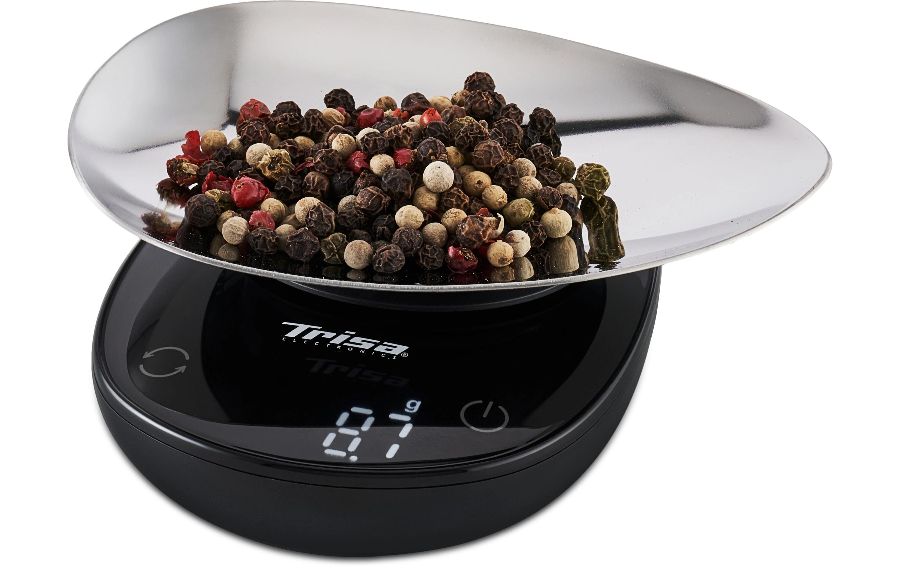 Küchenwaage Flavour Scale SchwarzHandliche Mini-Waage zum Mitnehmen