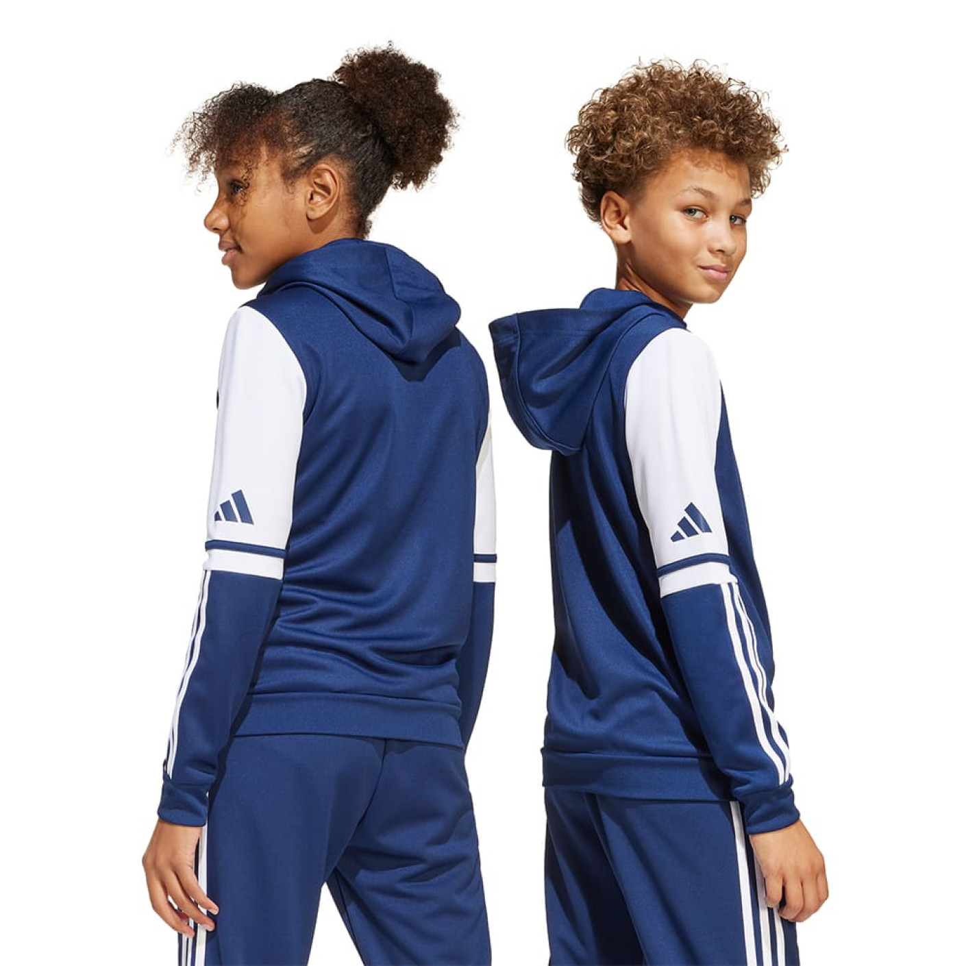 Adidas Squadra 25 Hooded Trainingsjack Kids Donkerblauw Wit