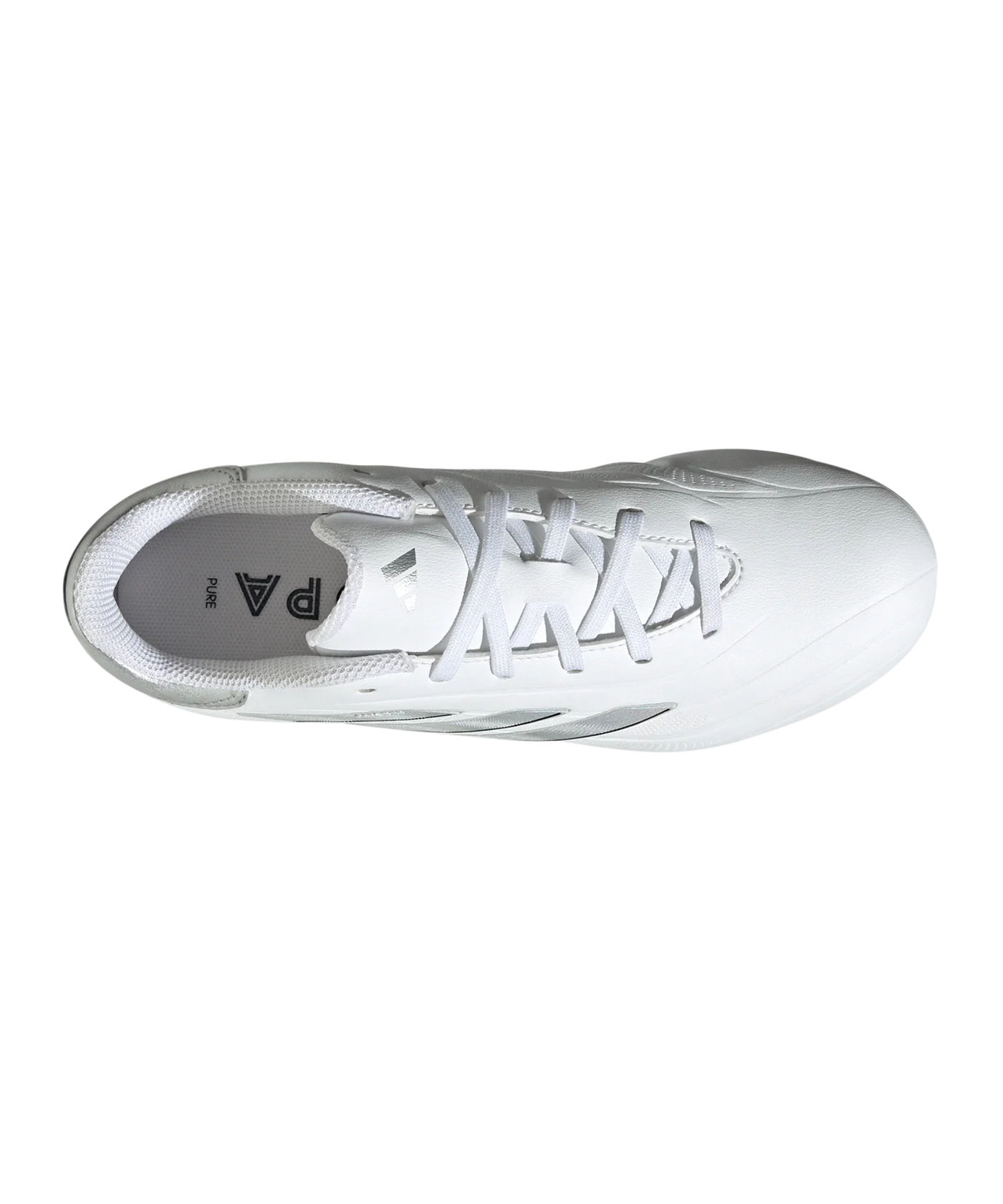 adidas COPA Pure 2 League FG Kids Pearlized Weiss Silber