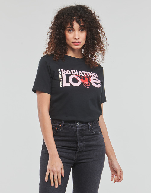 Converse - RADIATING LOVE SS CLASSIC GRAPHIC - Noir