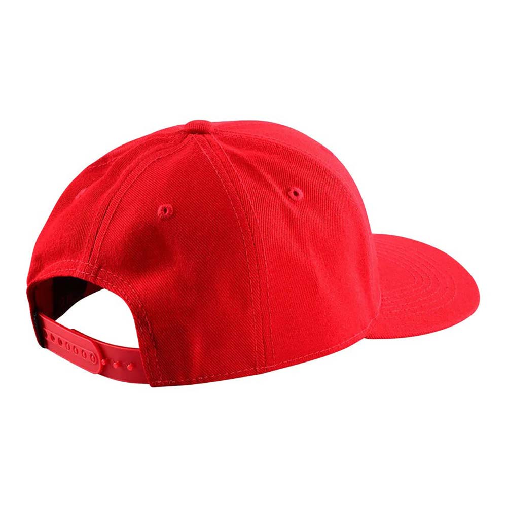 Troy Lee Designs - Casquette Crop Curved Rouge / Blanc