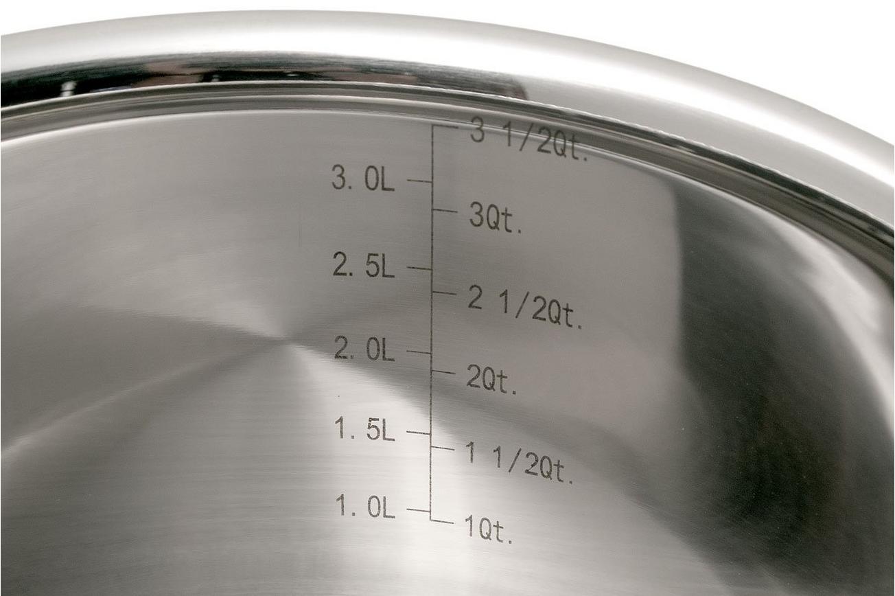 Le Creuset Magnetik steelpan met deksel, 20 cm, 3,8L