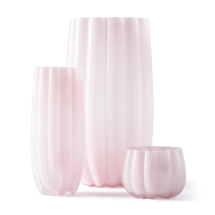 Pols Potten - Melon Vase Hurricane, light pink