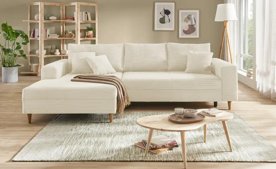 Ecksofa Bern Natur links