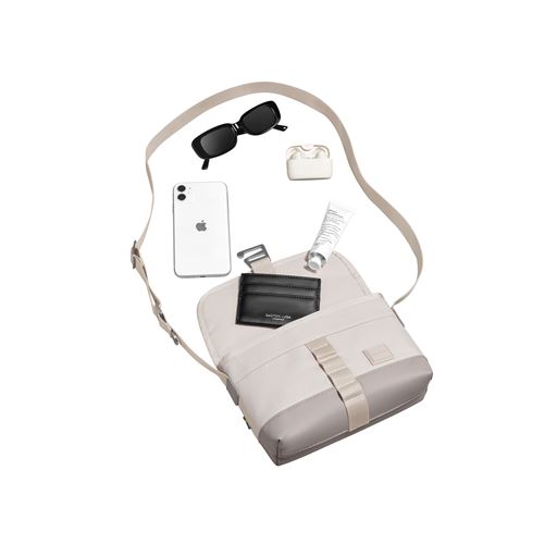 Gaston Luga Heritage Mini Messenger Taske, Taupe