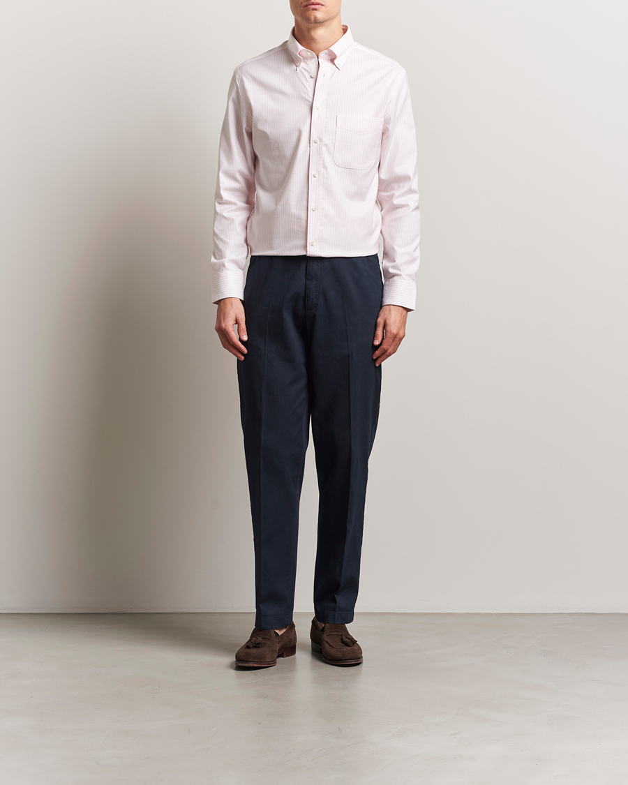 Charles Tyrwhitt Non Iron Stretch Oxford Shirt Light Pink