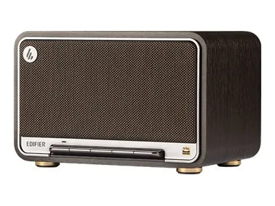 Edifier D32 - Højttaler - 2.1-kanal - trådløs - Bluetooth, Wi-Fi - App-kontrolleret - 60 Watt - 2-vejs - sort valnød