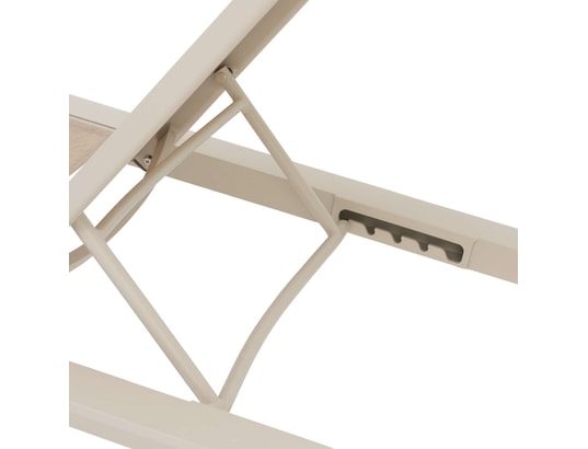 HESPERIDE - Bain de soleil Transat evasion en aluminium - argile