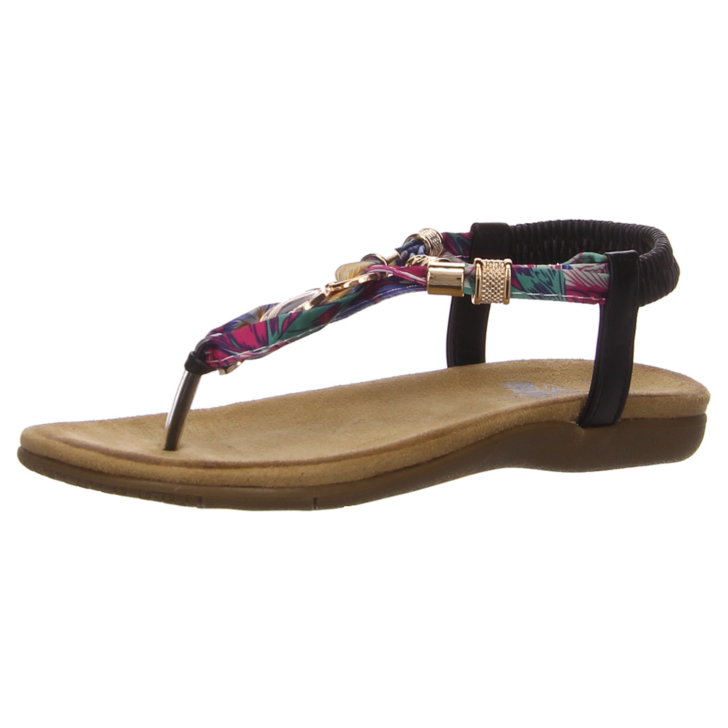 2 GO Shoes Sandale bunt schwarz