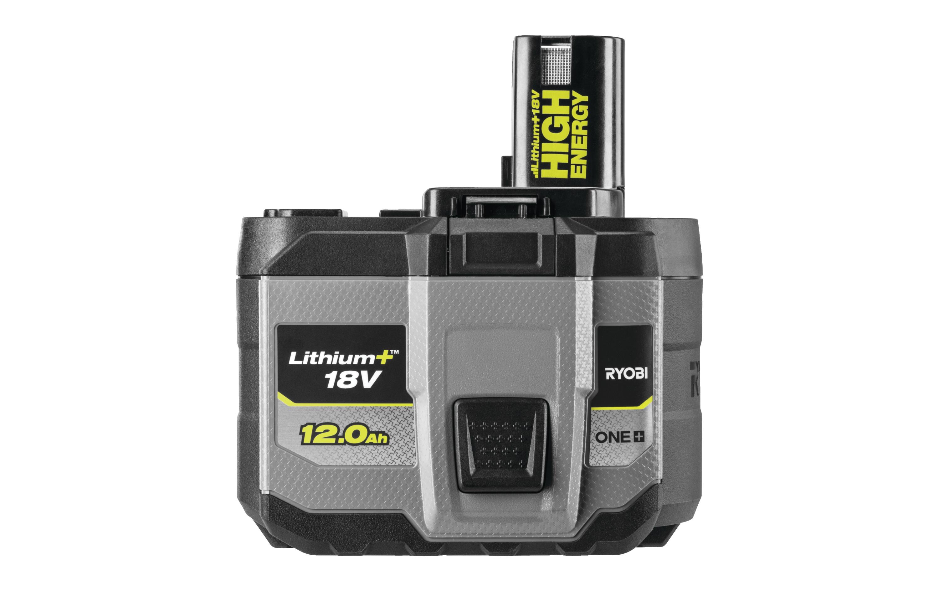 Akku RB18120T 18 V 12.0 Ah High Energy<br>Optimierte Lithium-Technologie für hohe Leistung und schnelle Ladezeiten