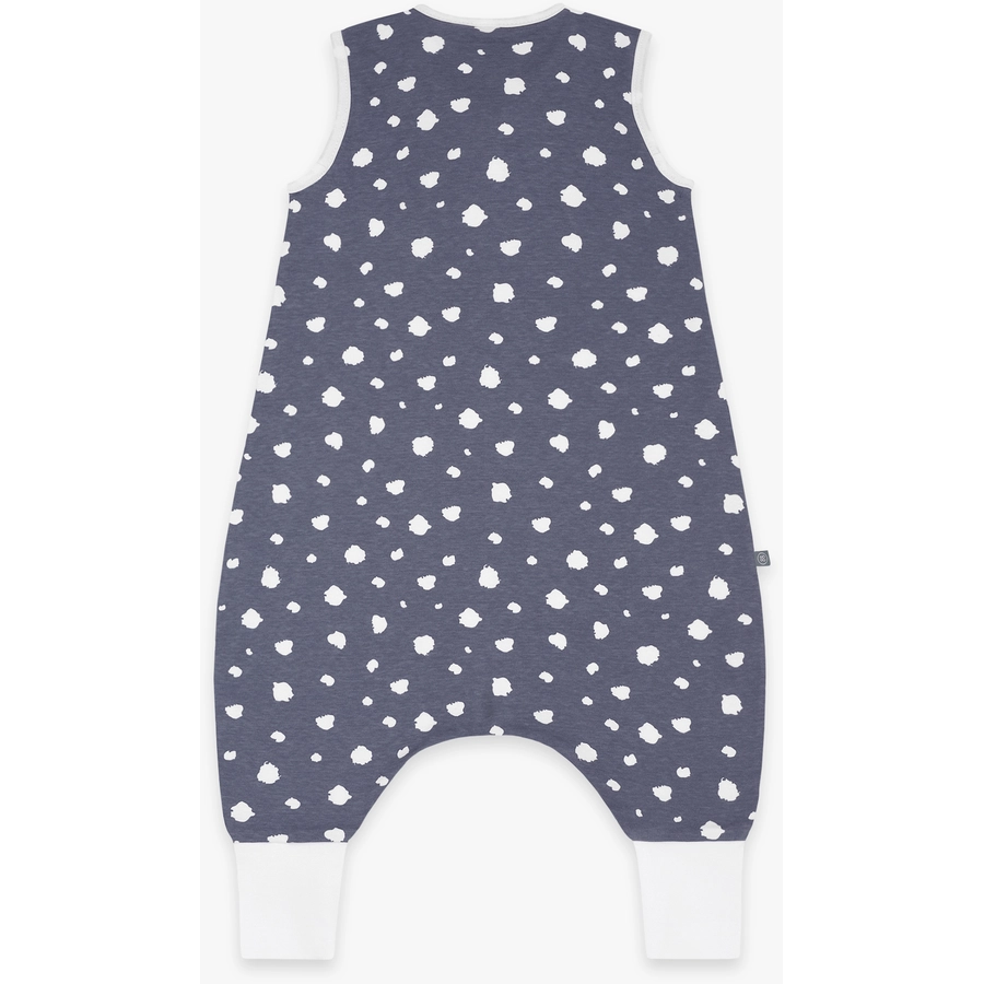 emma & noah Schlafsack mit Füßen Punkte Blau