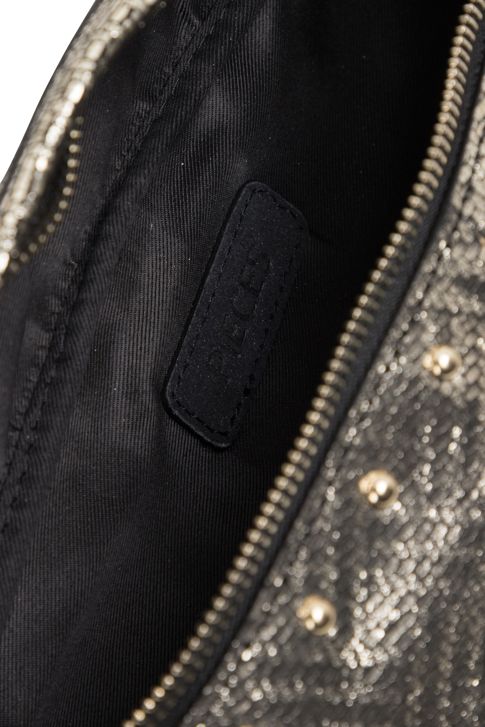 PIECES Sacoche PCDAINO LEATHER BUMBAG FC Doré